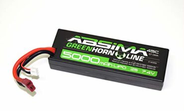 Absima Absima 4140009 4140009-Absima Car/RC Auto LiPo Stick akumulator 7.4V-45C 5000 Hardcase (T-Plug), wielokolorowy 4140009