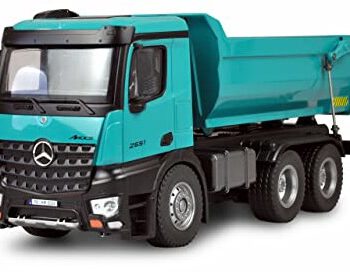 Amewi 22533 Mercedes Ciężarówka Kipper PRO metal V2 pojazd licencyjny 2,4 GHz RTR Petrol z dodatkowym akumulatorem 22533