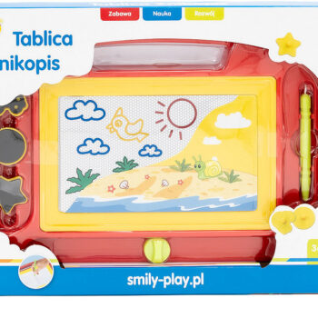 Anek Smily Play, zabawka edukacyjna Tablica znikopis, czerwony