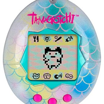 Bandai TAMAGOTCHI Tamagotchi- Wirtualny elektroniczny Original-Mermaid-Animal z ekranem, 3 przyciski i gry-42928, 42928, Wielokolorowy 42928