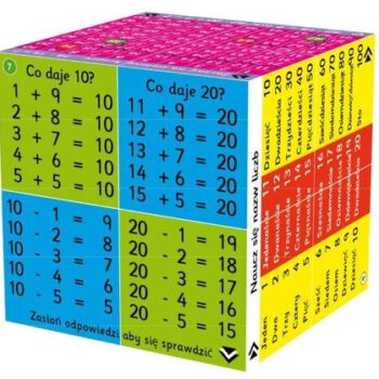 Bigjigs Toys Cube Book Kostka edukacyjna Dodawanie odejmowanie