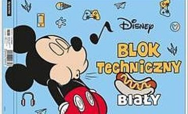 Blok techniczny biały A4/10K Mickey Mouse