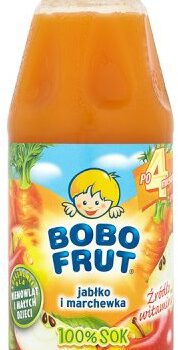 Bobo Frut Sok 100% jabłko i marchewka  po 4 miesiącu 300 ml