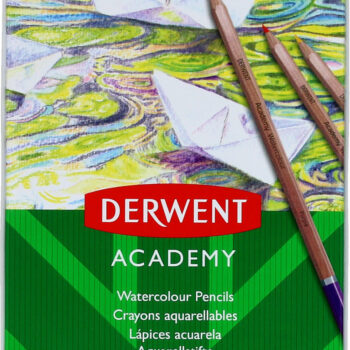 DERWENT Kredki akwarelowe 12kol metalowe opakowanie Derwent Academy 2301941