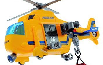 DICKIE Dickie Toys 203302003  Action Series Rescue Copter, helikopter baterie w zestawie ratunkowej, 18 cm