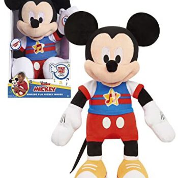 Disney Mickey&Minnie, Muzyczny plusz, z funkcjami dźwiękowymi i świetlnymi, 30 cm, zabawka dla dzieci od 3 lat, MCC13 MCC13