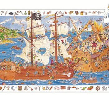 Djeco Puzzle Observation 100 Bitwa piratów