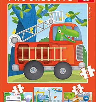 Educa 17144 Progressive Puzzles Rescue Patrol 6 + 9 + 12 + 16""""""""