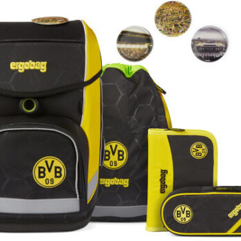 Ergobag Ergobag Cubo zestaw szkolny 5cz. włącznie z Klettie-Set borussia dortmund ERG-CSE-001-A11