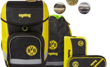 Ergobag Ergobag Cubo zestaw szkolny 5cz. włącznie z Klettie-Set borussia dortmund ERG-CSE-001-A11