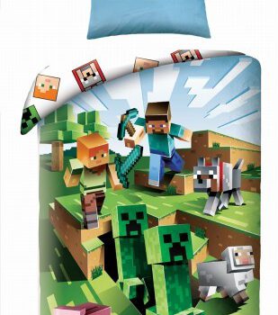 Halantex Pościel Minecraft 140x200 Creeper Alex PIG STIFF