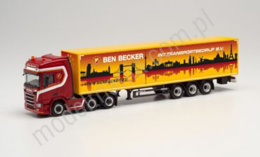 Herpa Scania R Highline z naczepą kurtynową, Ben Beck 314091