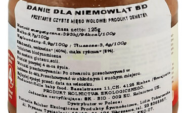 Holle Danie BIO - mięso wołowe - bez glutenu, soli, mleka i drożdży po 4 miesiącu