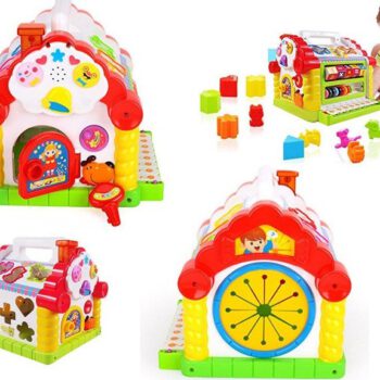 Huile Toys Interaktywny Edukacyjny Multi Domek z Pianinkiem Liczydło 1017449 739