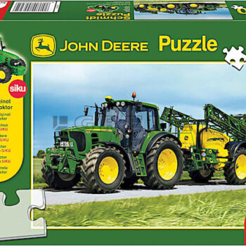 John Puzzle Deere 6630 z opryskiwaczem, z traktorem Siku