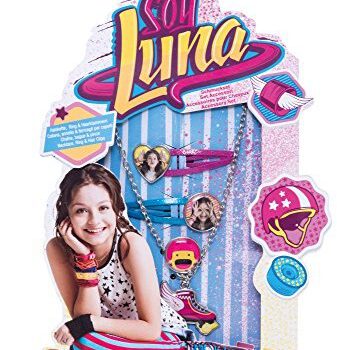 Joy Toy 93760  Soy Luna zestaw z 2 spinki do włosów, łańcuszek i pierścień  na backercard, kolorowy 93760