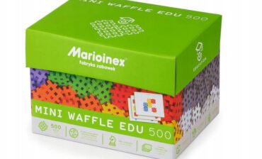 Mario-inex Klocki konstrukcyjne 500 elementów z kartami. Mini Waffle