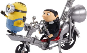 Mattel figurka Minionki Filmowe momenty Gru na motocyklu