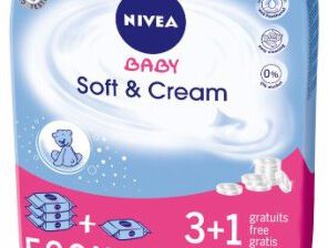 Nivea Baby CHUSTECZKI SOFT & CREAM 3+1 4X63szt. 86253