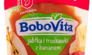 Nutricia Polska BOBOVITA MUS Jabłka i truskawki z bananem po 6 m-cu 80 g 3089691