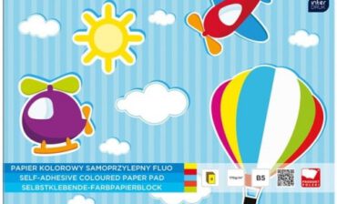 Papier kolorowy samoprzylepny B5 FLUO INTERDRUK ID108