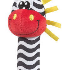 Playgro Chwytak-piszczałka Zebra 40116