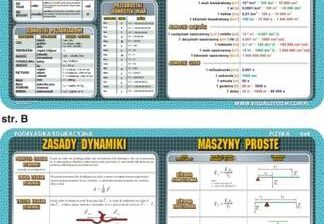 Podkładka edukacyjna Jednostki układu SI jednostki miar maszyny proste zasady dynamiki