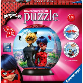 Ravensburger Puzzle 3D 72 elementy. Miraculous