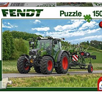 Schmidt Spiele 56257 211 Vario razem z dzieckiem Fendt użytkowników końcowych Twister, puzzle, 150 części, biały