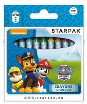 Starpak Kredki woskowe 12 kolorów Paw Patrol 352905