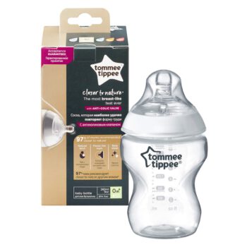 Tommee Tippee Closer to Nature Butelka do karmienia 260ml 0m+ 3 szt.