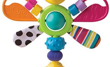 TOMY Lamaze Lamaze lc27243 Baby zabawka Freddie, który świetlik wielokolorowa wysokiej jakości hochstuhlsp ielzeug to połączenie grzechotka i greifling promuje władność dziecka od 6 miesięcy