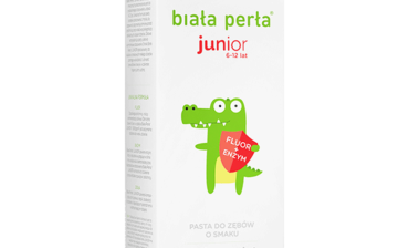 VITAPRODUKT Biała Perła Junior pasta do zębów o smaku jabko-mięta dla dzieci 6-12 50 ml 7067298